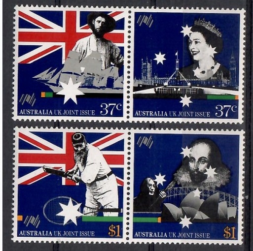 Australia 1988 Mi 1114-1117I Czyste **