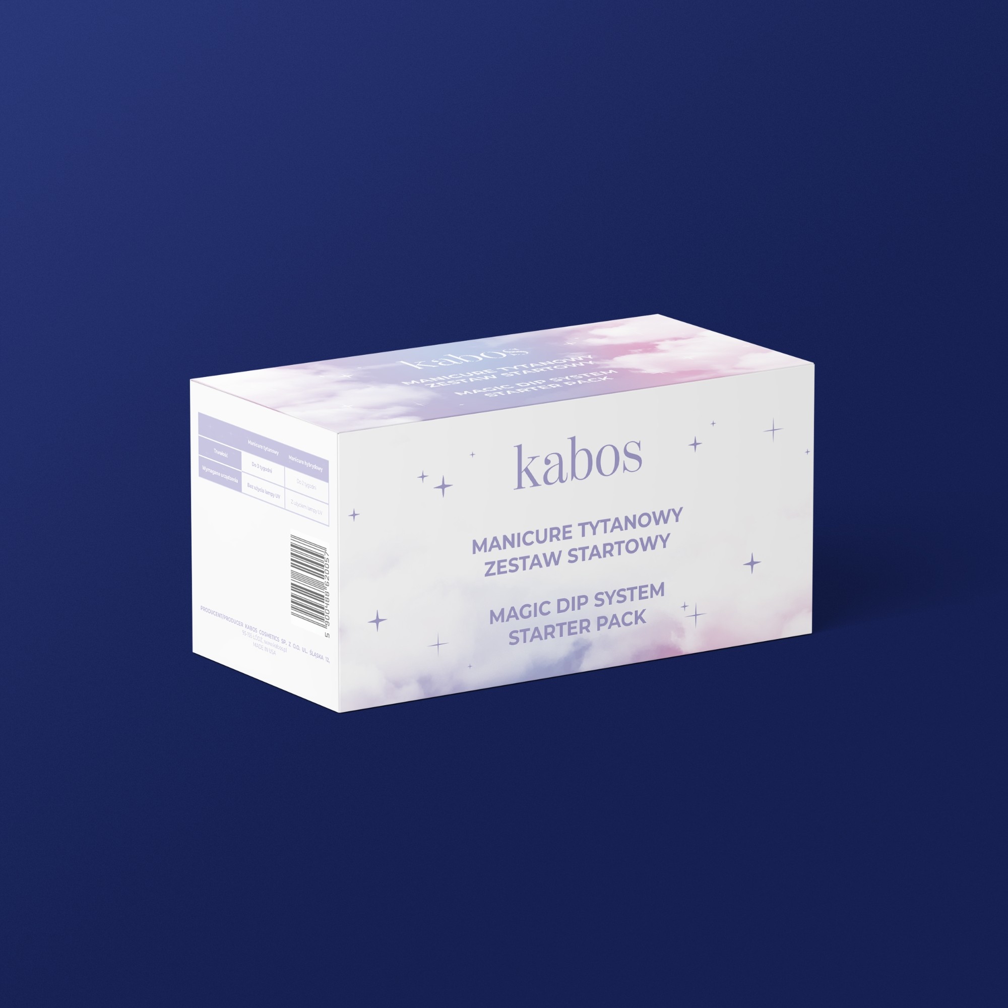 KABOS Magic Dip System Elegant Set - manicure tytanowy zestaw startowy Marka Kabos