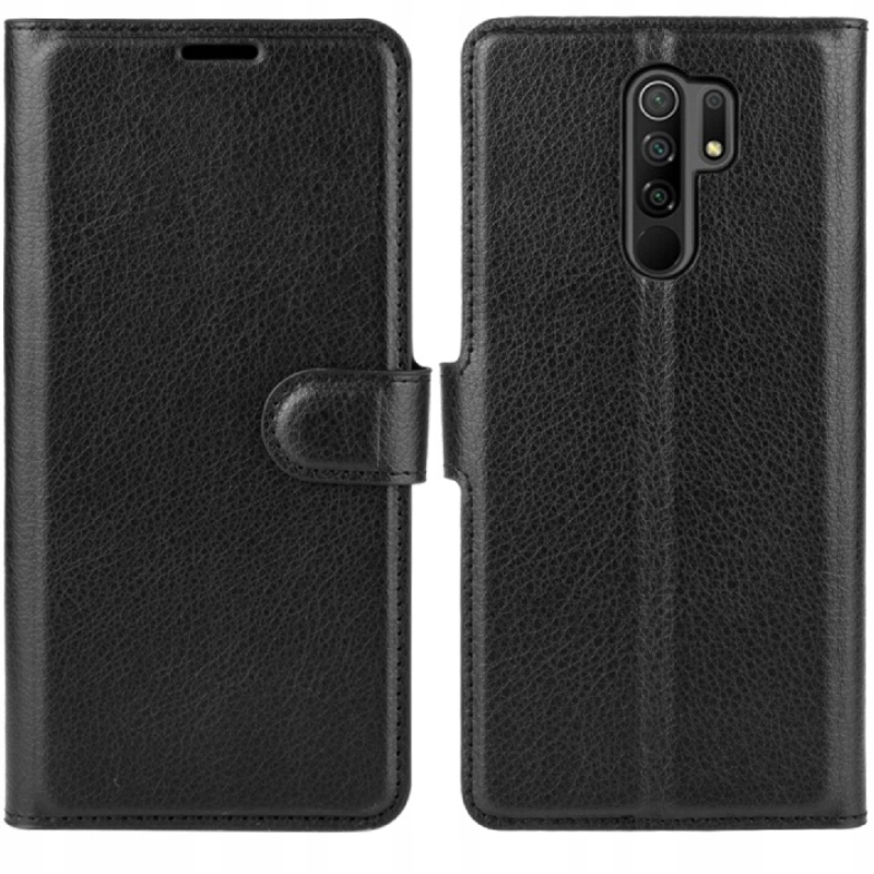 

Litchi Etui Skórzane Portfel Do Xiaomi Redmi 9