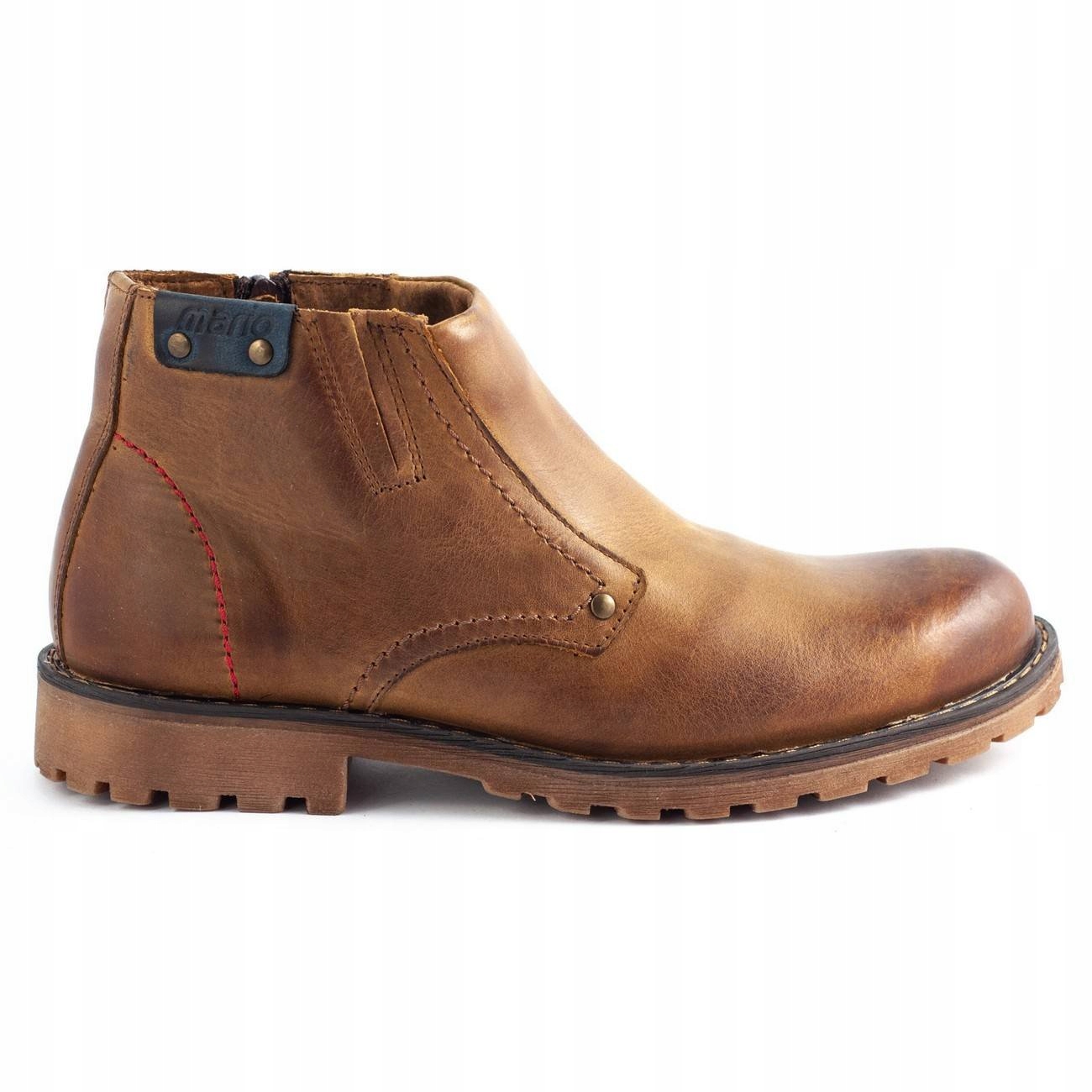 

Buty zimowe męskie skóra 815MP Brąz 45
