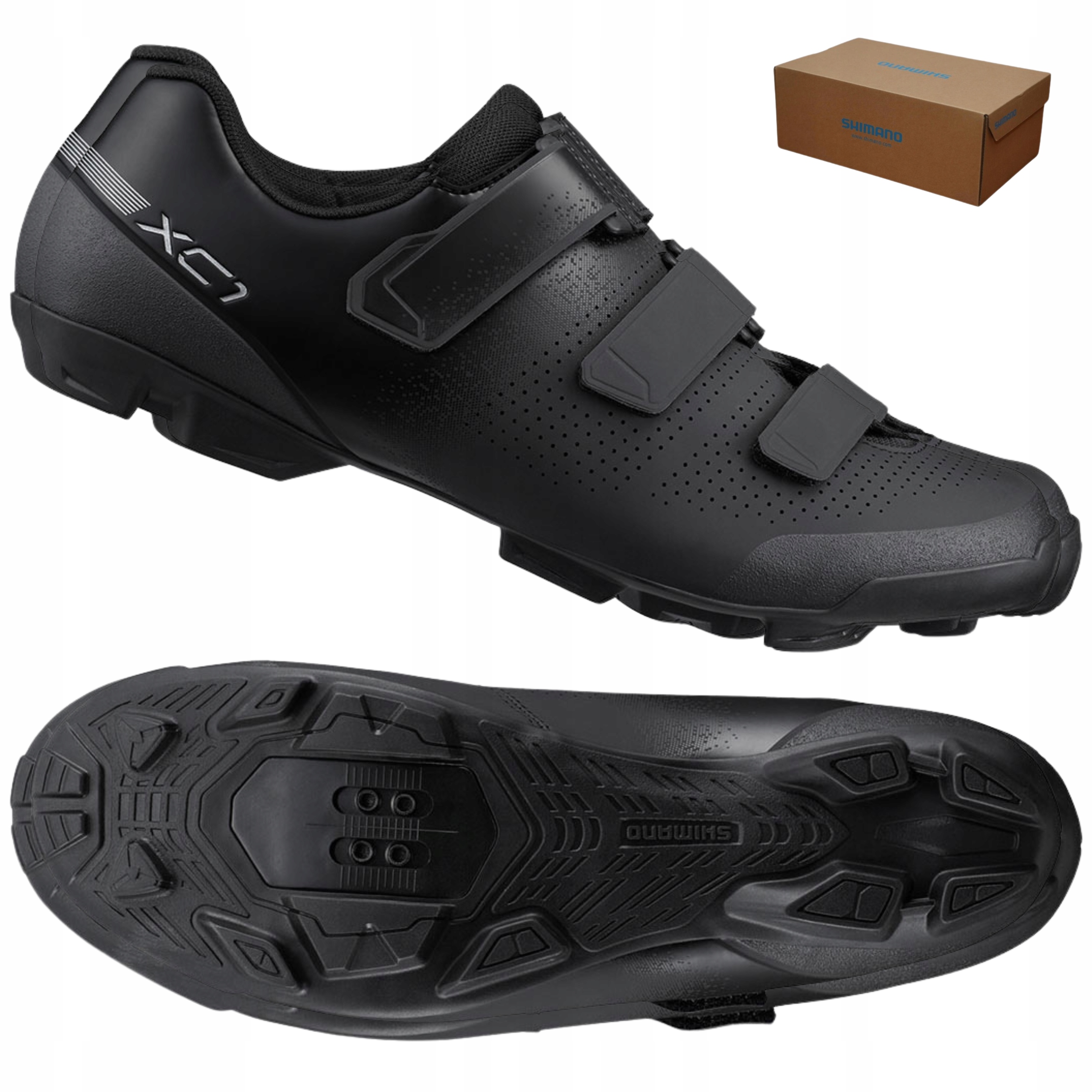 Buty rowerowe górskie Gravel Spd Mtb Shimano SH-XC102 XC1 r. 45 Czarny 2026