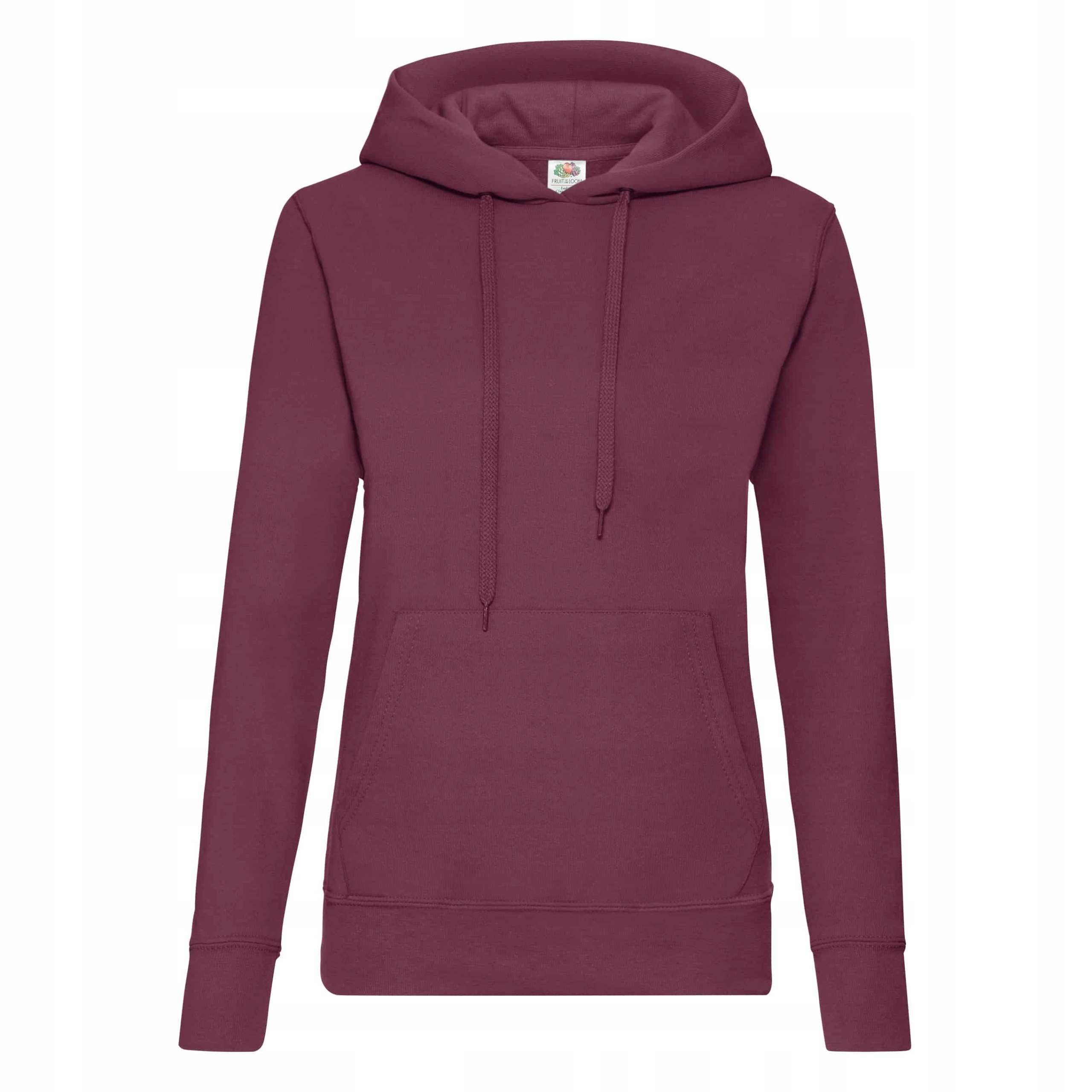 

Bluza z kapturem Fruit of the Loom Burgund XXL