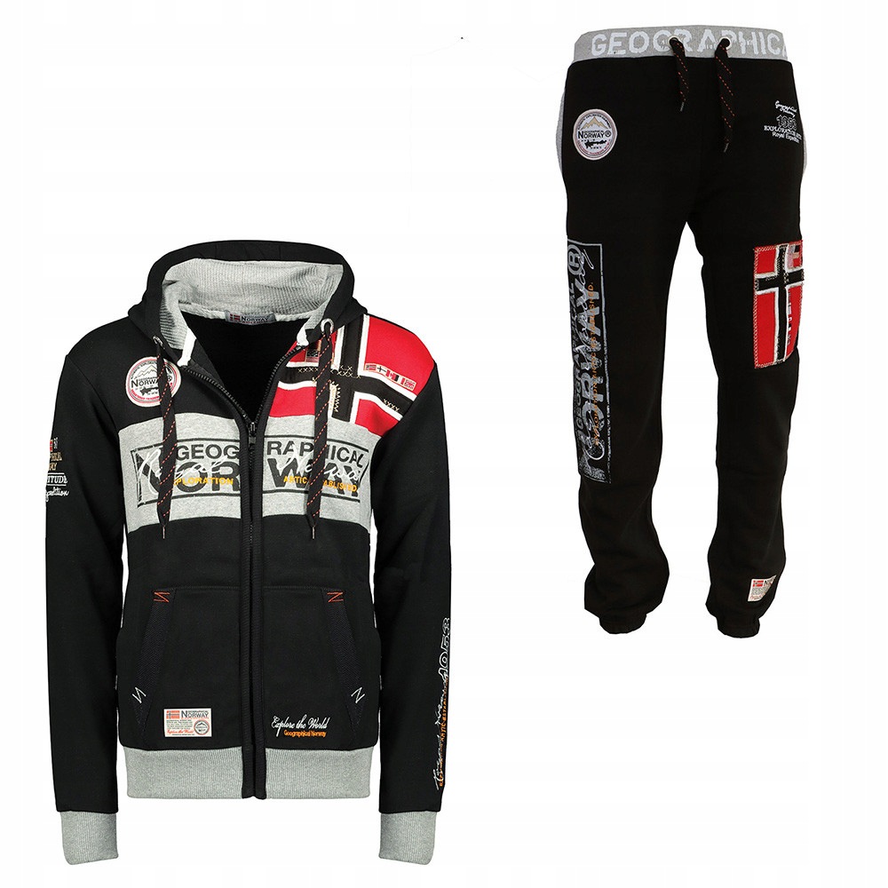 Geographical Norway souprava pánská Flyer Myer L černá