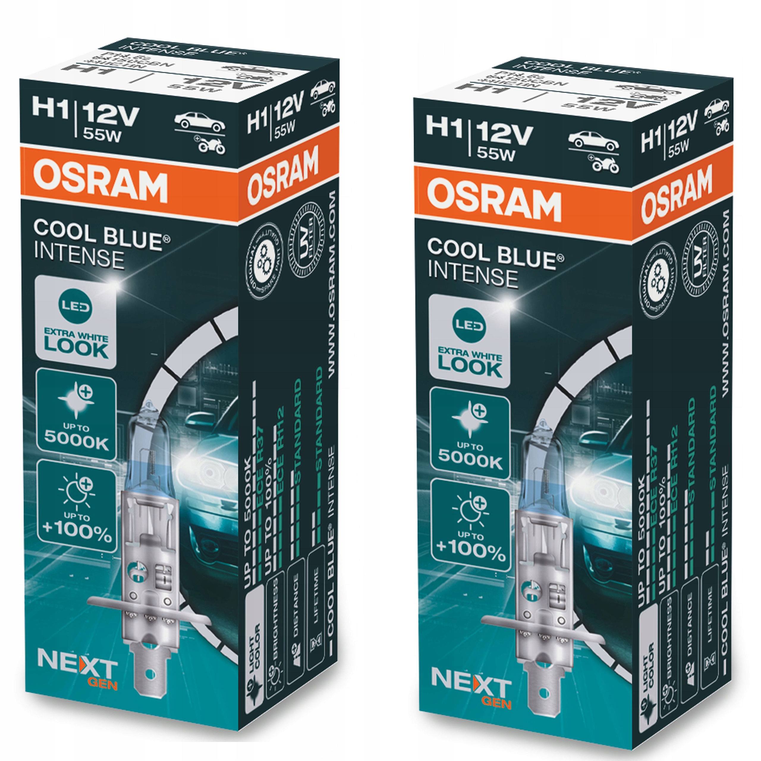 Osram Cool Blue Intense NextGen H1 NEW GEN x2 64150CBN-HCB za 35