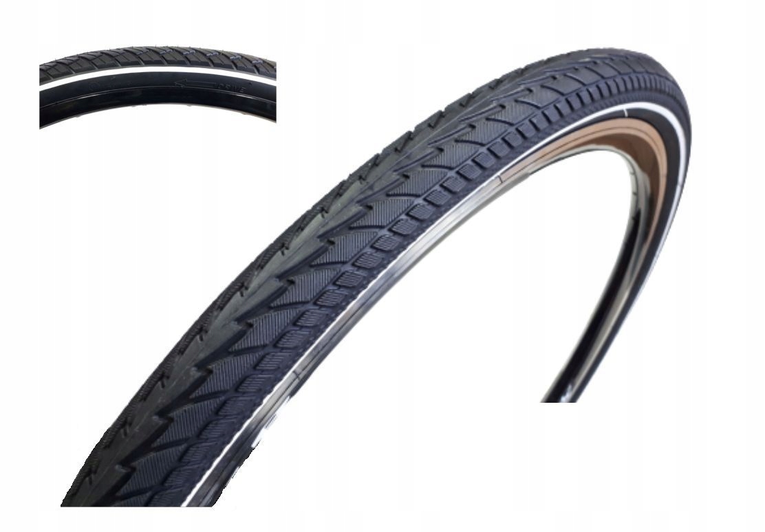 

Opona rowerowa Comapass 26x1.75 Biały Pasek