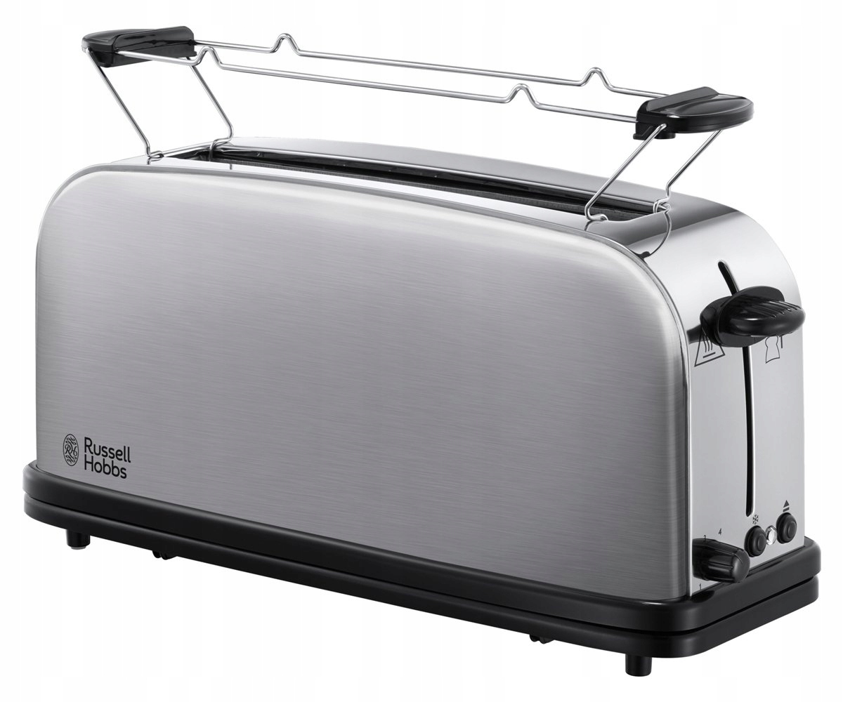 RUSSELL HOBBS Toster Stal Nierdzewna 2 Kromki Szeroki Slot 1000W 6 Stopni — miniatura 2
