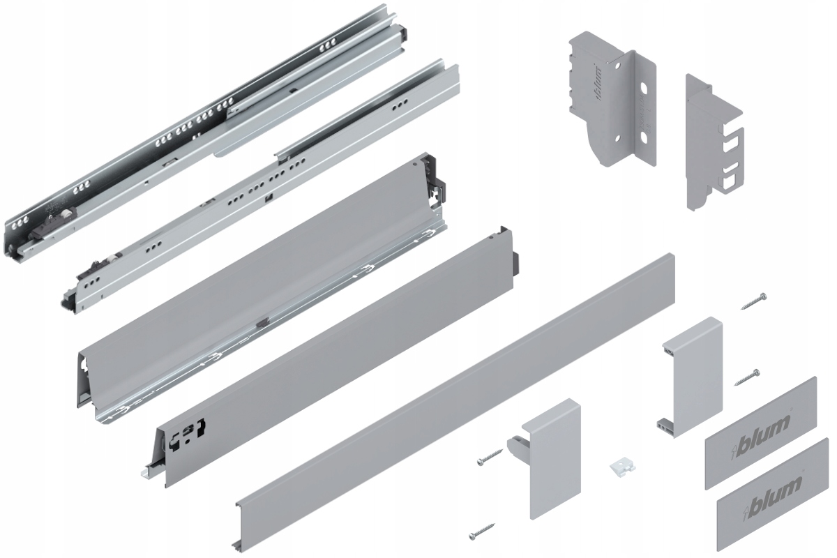 Blum Zásuvka Tandembox 600 Nízka vnútorná M Šedá