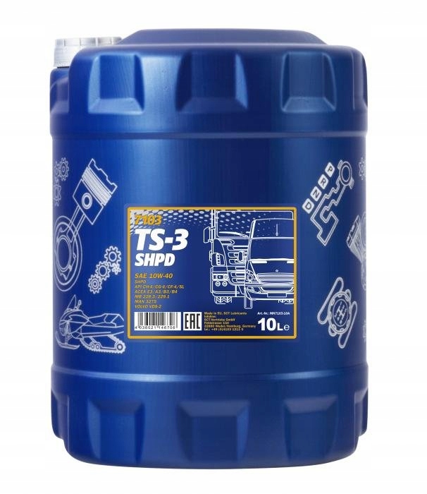 

Mannol TS-3 Shpd 10W40 10L.