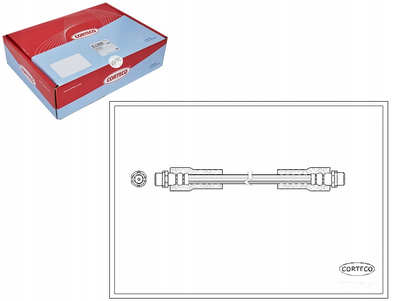 CORTECO PRZEWÓD HAMULCOWY GIĘTKI VW PASSAT 96-05 P