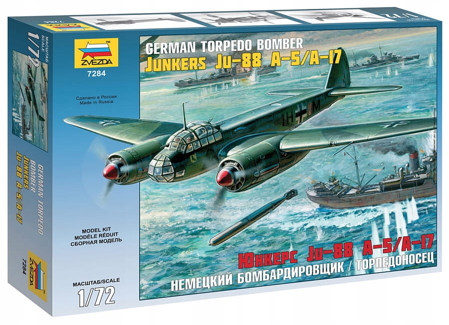 Junkers Ju-88 A-17/A-5 1:72 Zvezda 7284