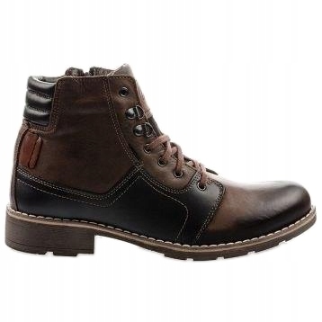 

Brązowe Skóra naturalna Buty Mario Pala r.49
