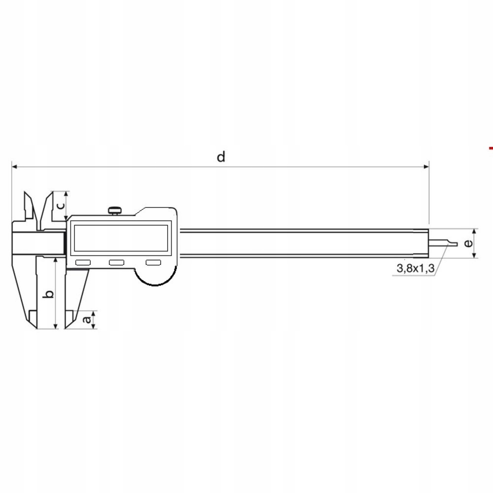 STEINLE Cyfrowa Suwmiarka 150 mm Dokładność 001 mm Pomiar Głębokości — miniatura 3