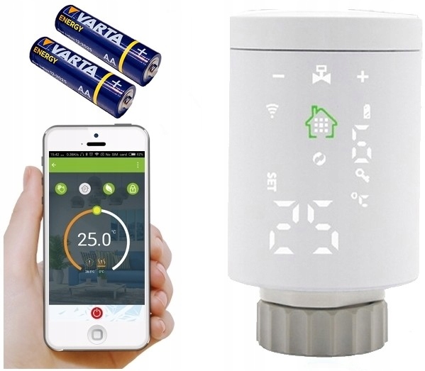 Inteligentní Termostatická Hlavice Tuya Zigbee Wifi Baterie