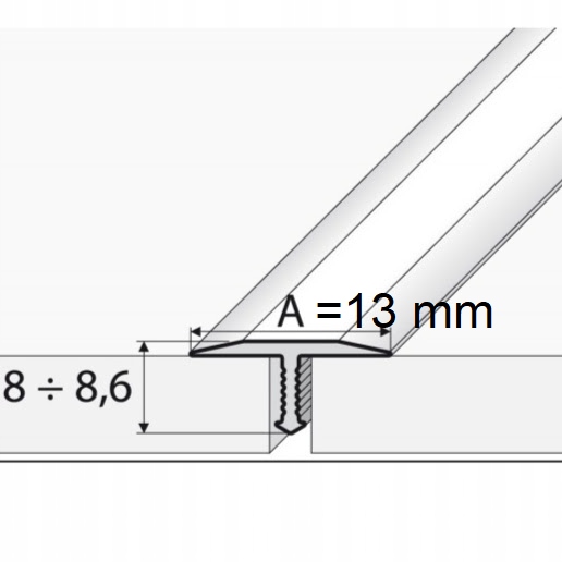 Listwa progowa TA54 profil fugowy 100 cm wąska Marka Effector