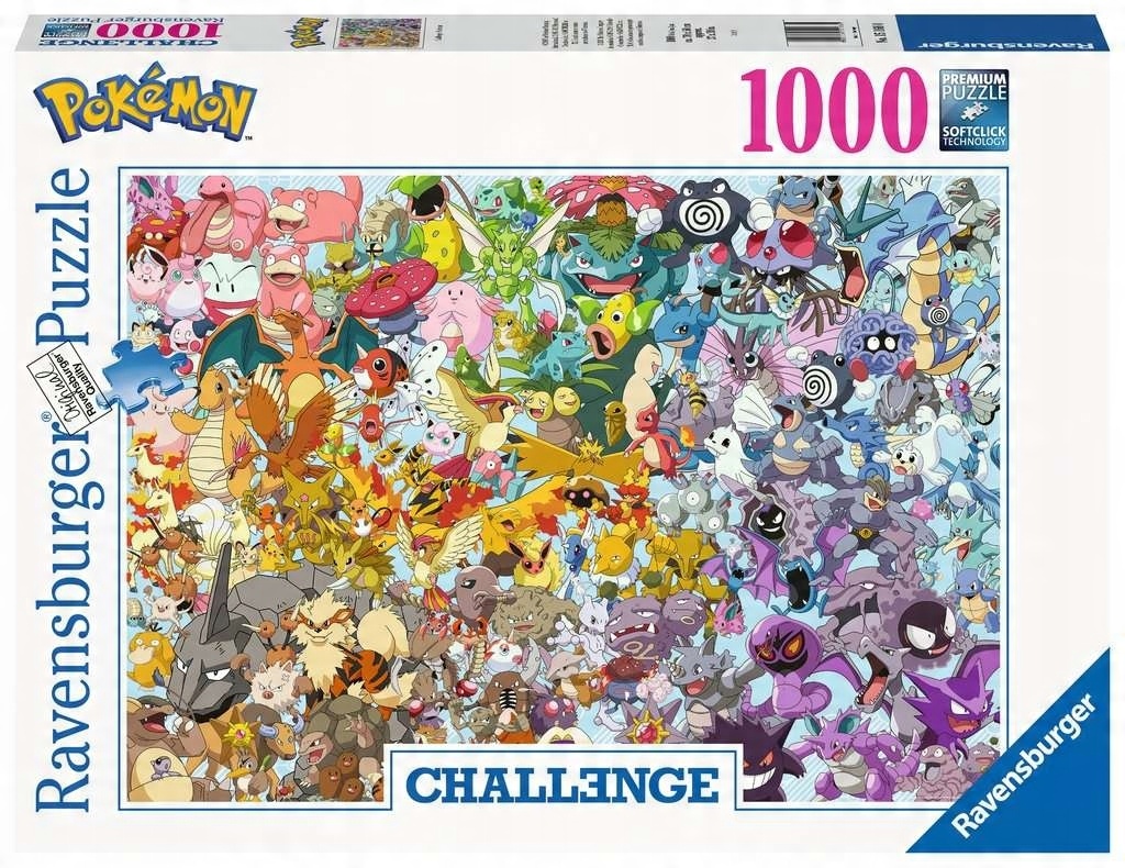 

Ravensburger, Puzzle Challenge 1000: Pokémon (1516
