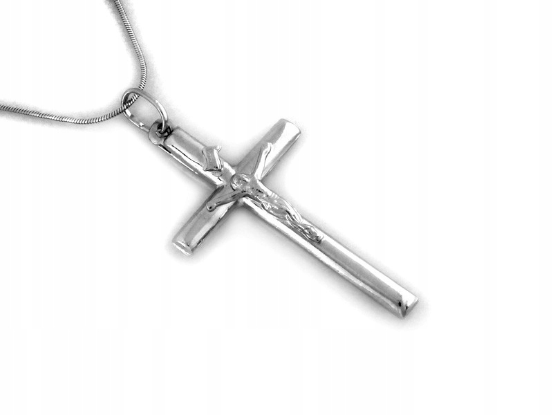 Stříbrný křížek devocionalia ryzost 925 na řetízek váha 2.90 g jako dárek