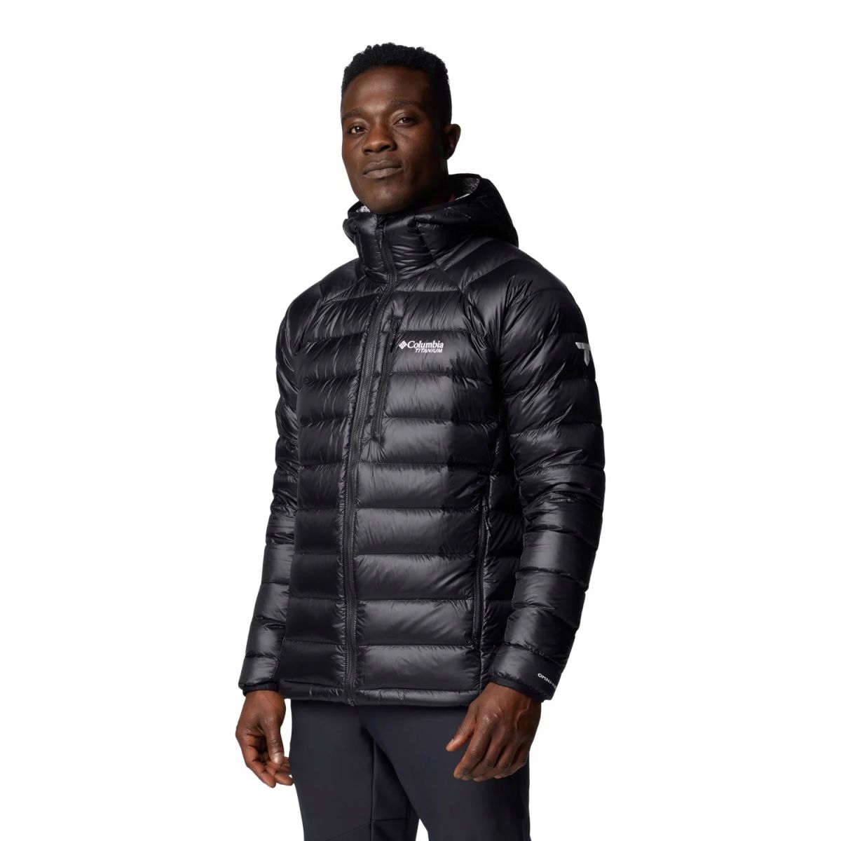 Columbia Arctic Crest Down Hooded Jacket pánská černá bunda, velikost L