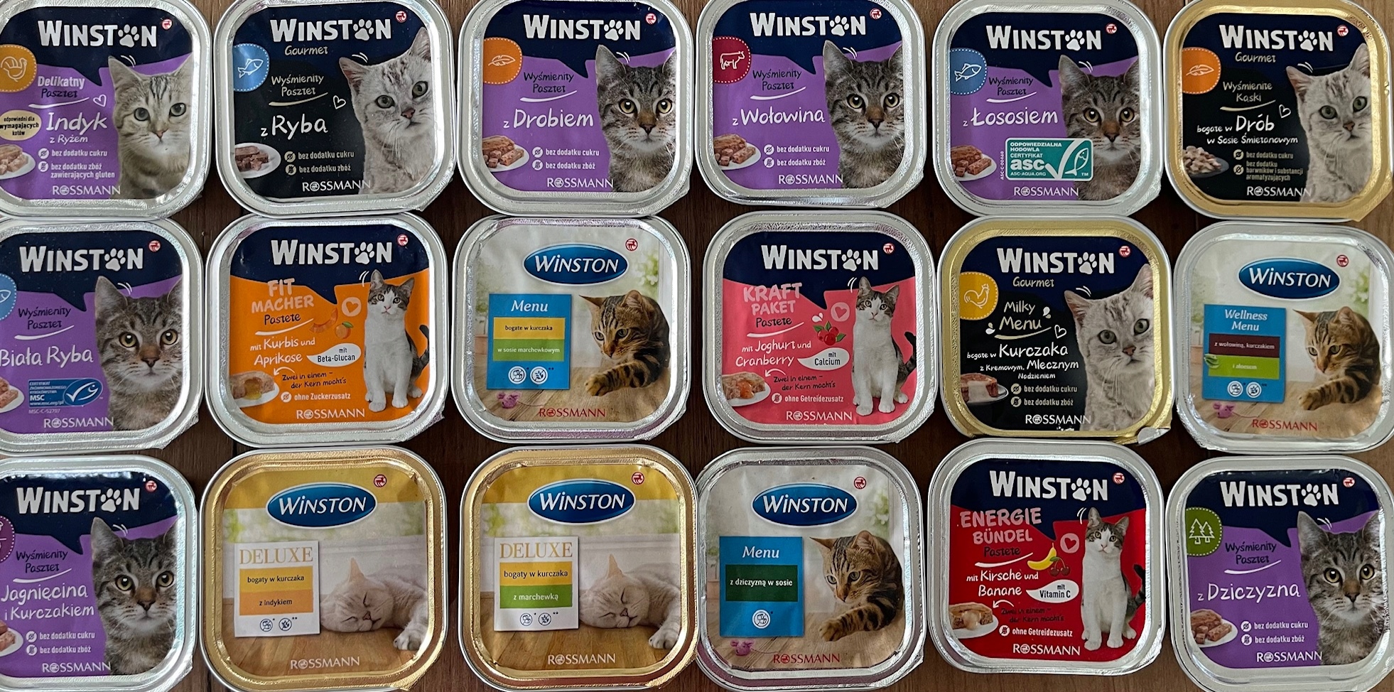 Levně Winston 21x100 mix chutí je zajímavé, jakou chuť si vaše kočka vybere