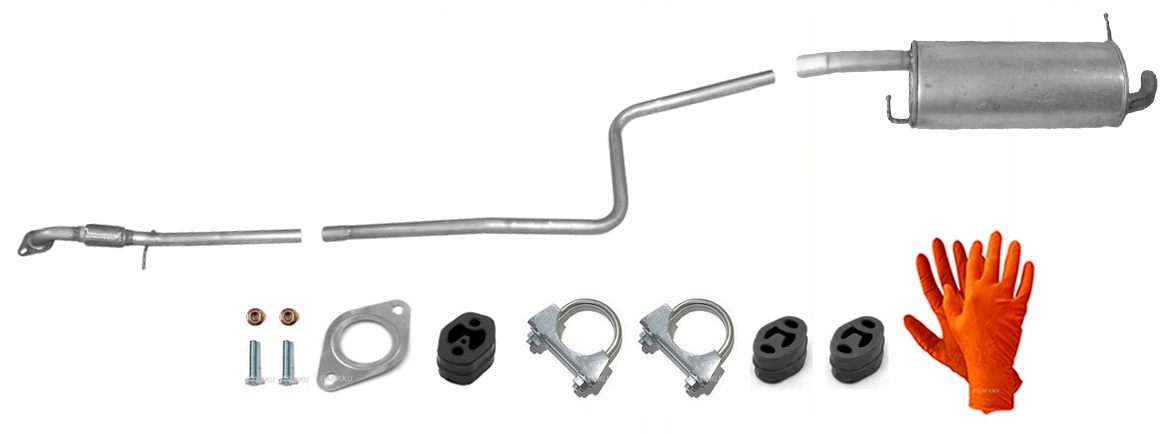 Ford Fiesta 1.2 1.4 (2005-2008) Hatchback Trubka Tlumič Koncový