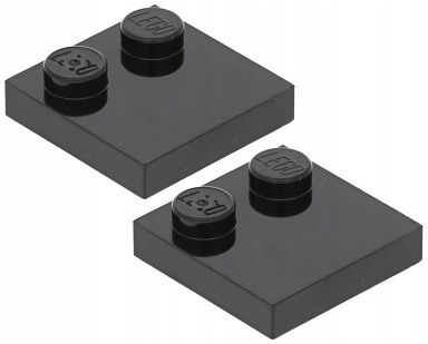 

28479N Lego 33909 6192346 płytka 2x2 czarny 2szt