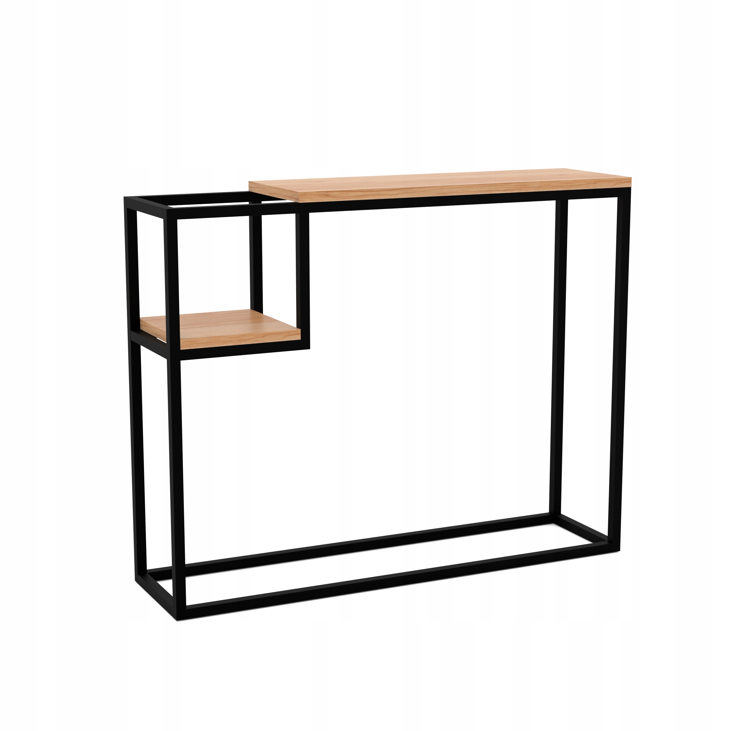 Konsola z małą półką loft salon Texas