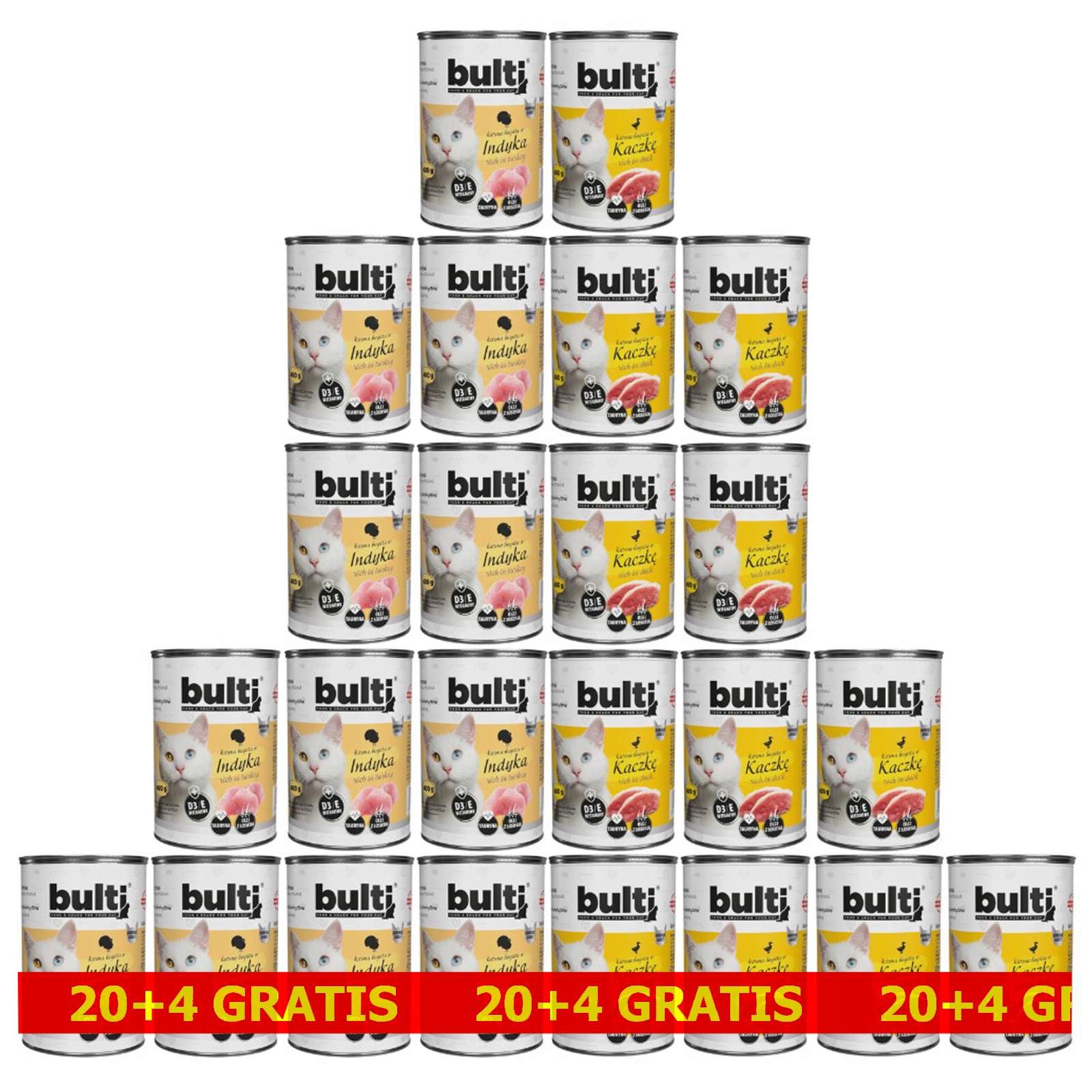 Bulti mokré krmivo pro kočky Drůbeží 24x400 g