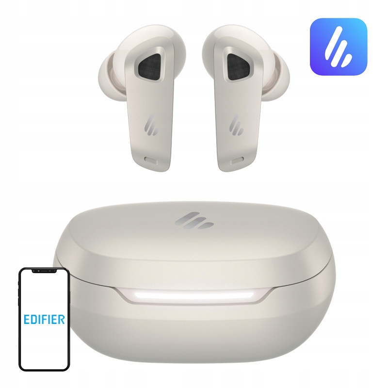 Sluchátka Tws Edifier Neobuds Pro 3 Anc Hi-res Audio Bílá