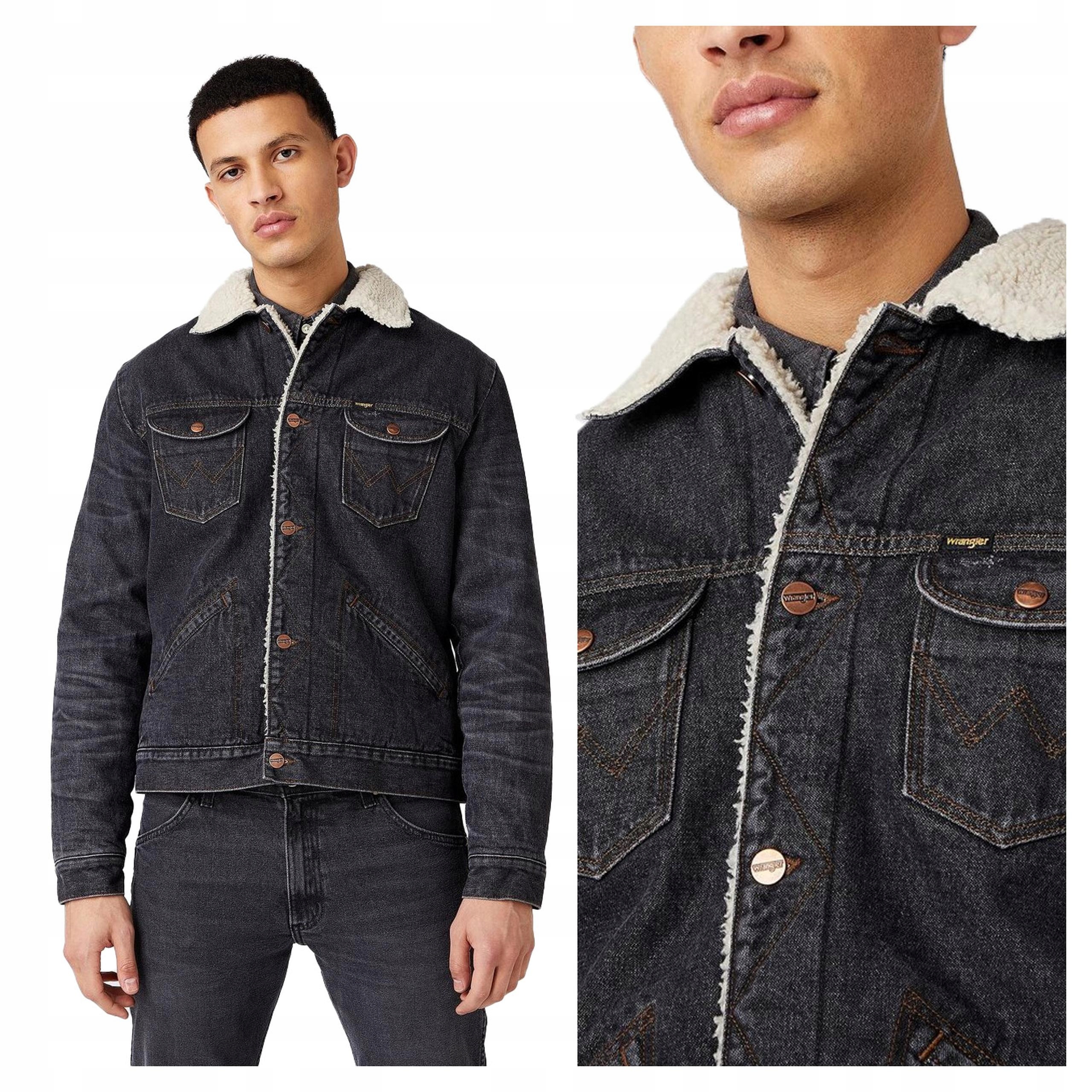 Pánská džínová bunda Wrangler 124MJ Sherpa S