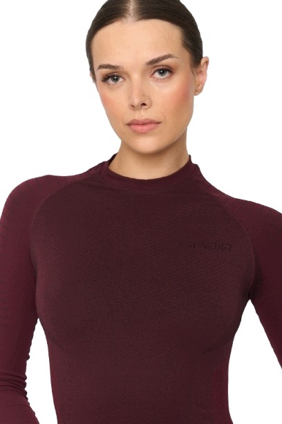 Spaio Dámská termoaktivní košile Play plum/black vel. S