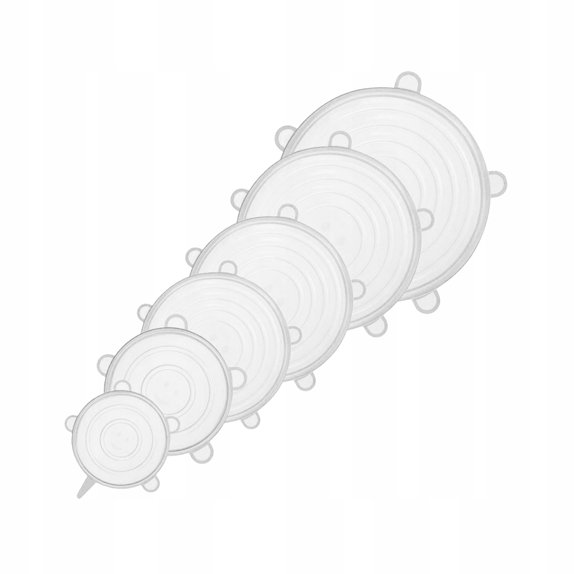

Pokrywki silikonowe 6 sztuk od 6,5 cm do 20,5 cm