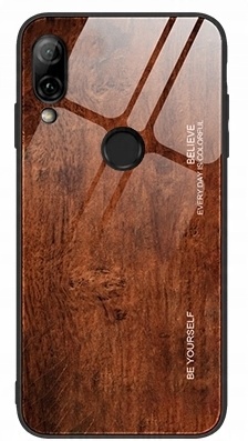 

Etui Szklane Do Huawei P Smart 2019 Drewno Case