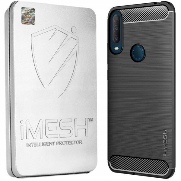 

Etui Do Alcatel 1S 2020 Pokrowiec Tył Imesh Carbon