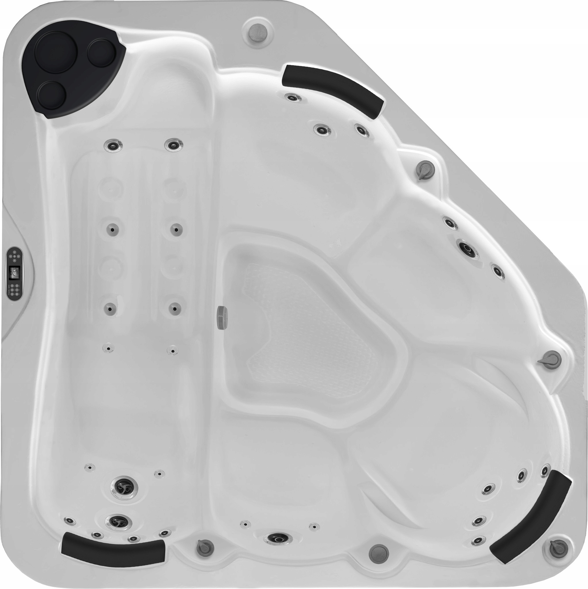 Celoroční zahradní vířivka 2095x2095x940, konfigurátor barev trysek