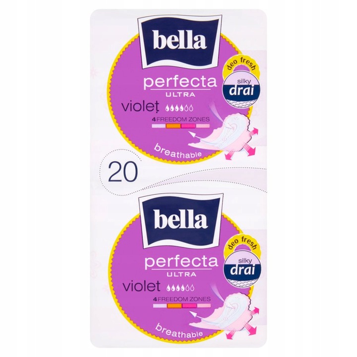 

Podpaski Bella Perfecta Ultra violet 20 szt.