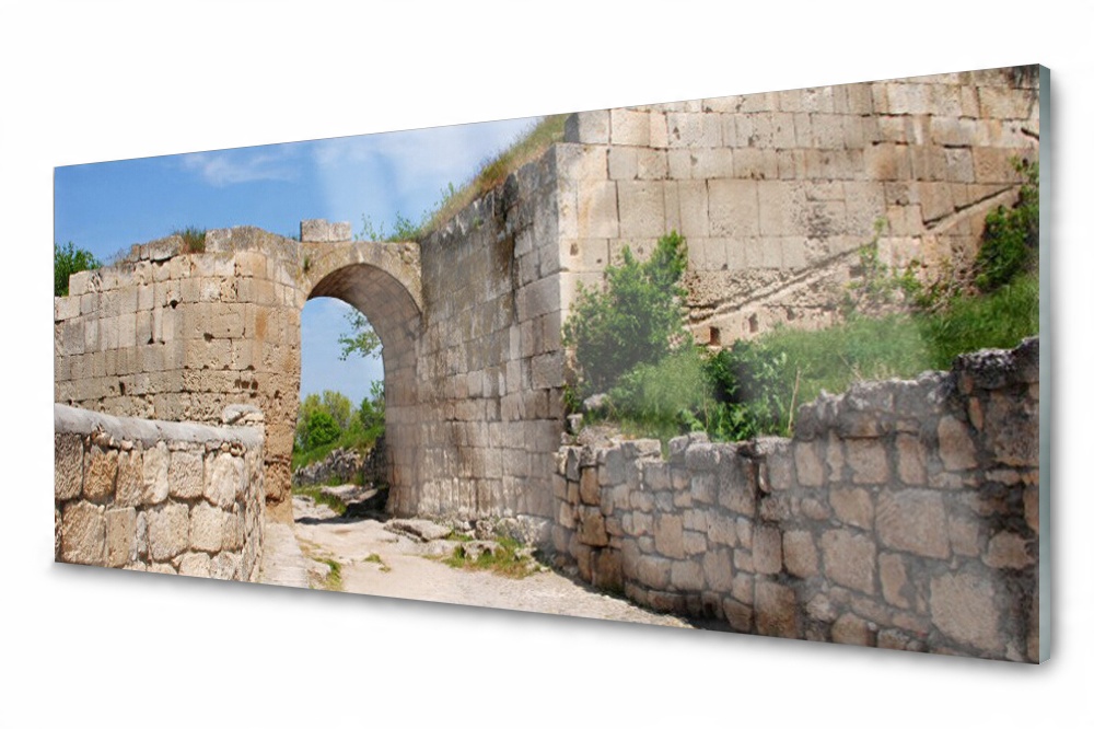 

Panel szklany do kuchni Dekor Ruina 125x50