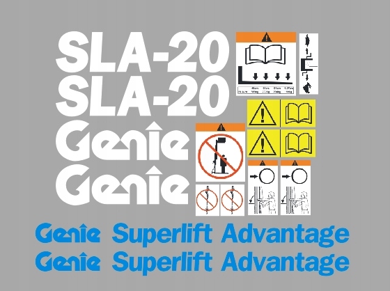 Samolepky s lepením Genie Sla 10 15 20 25