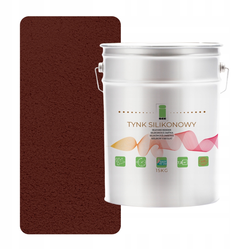 Silikónová Omietka 8012 Fasádna Vonkajšia Hnedá 1.0 MM Premium 15 Kg