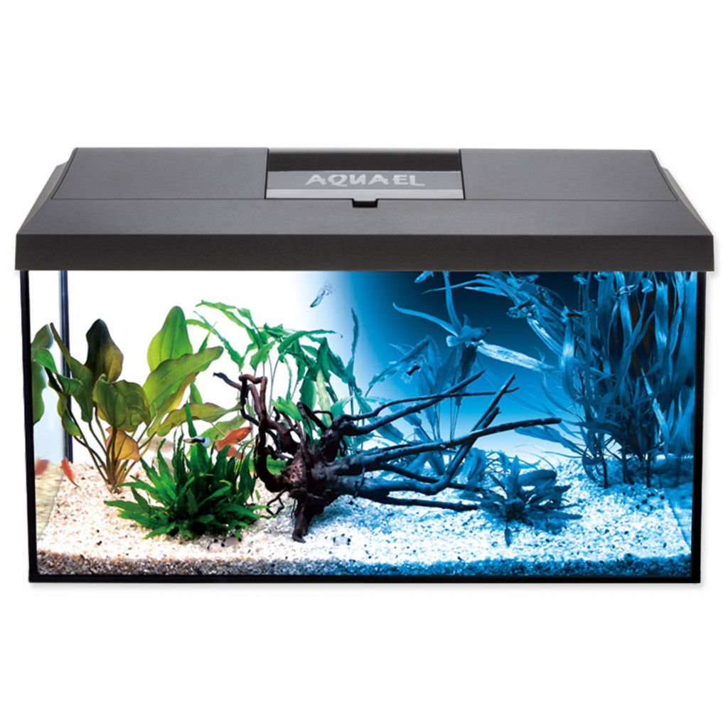 Levně Akvarijní set Aquael Leddy Led Day & Night černý 60x30x30cm 54l
