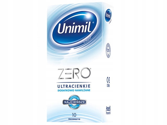 

Prezerwatywy Unimil Zero ultracienkie 10 sztuk