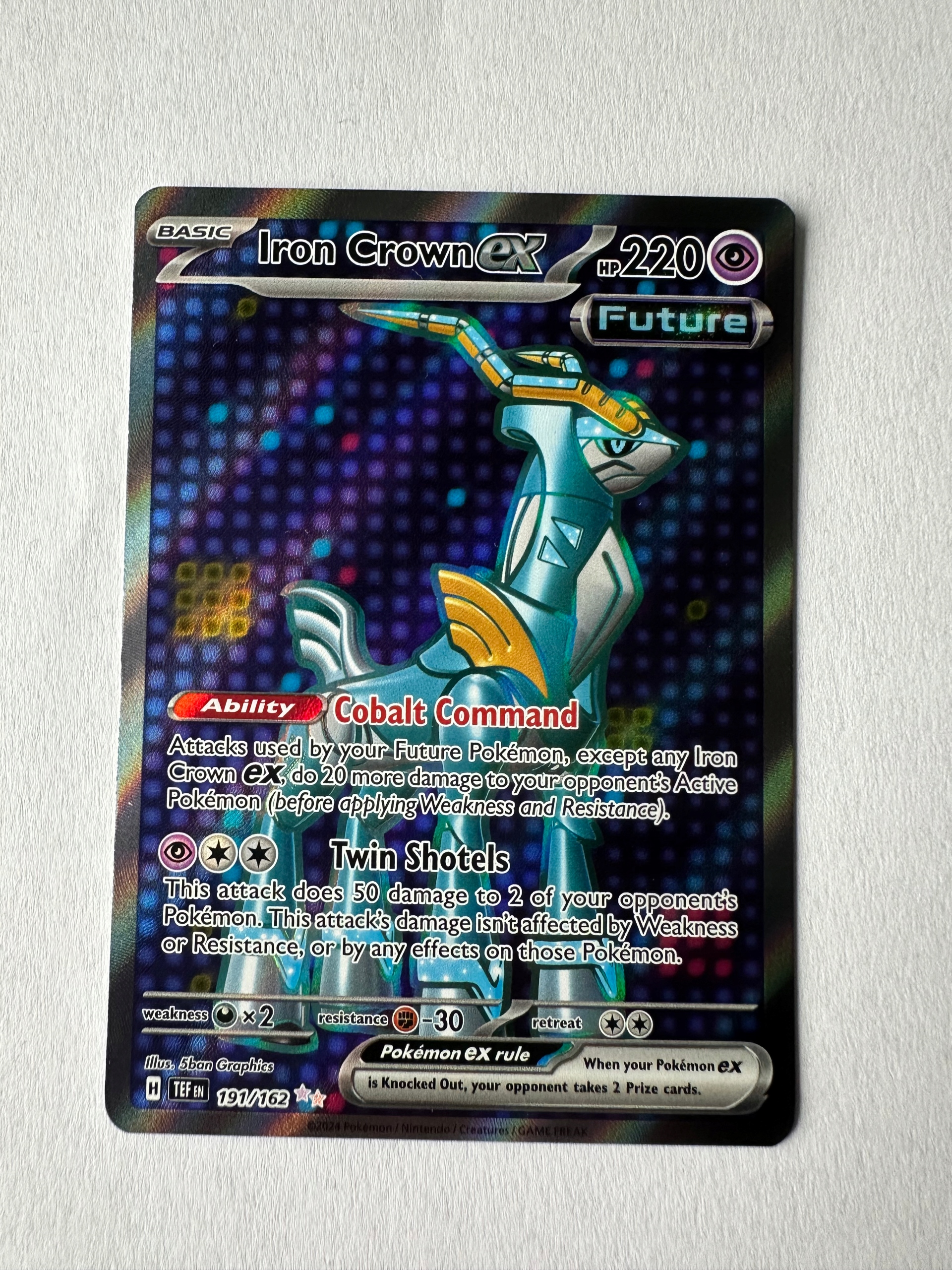 Karta Pokemon: Iron Crown ex (TEF 191) / Temporal Forces