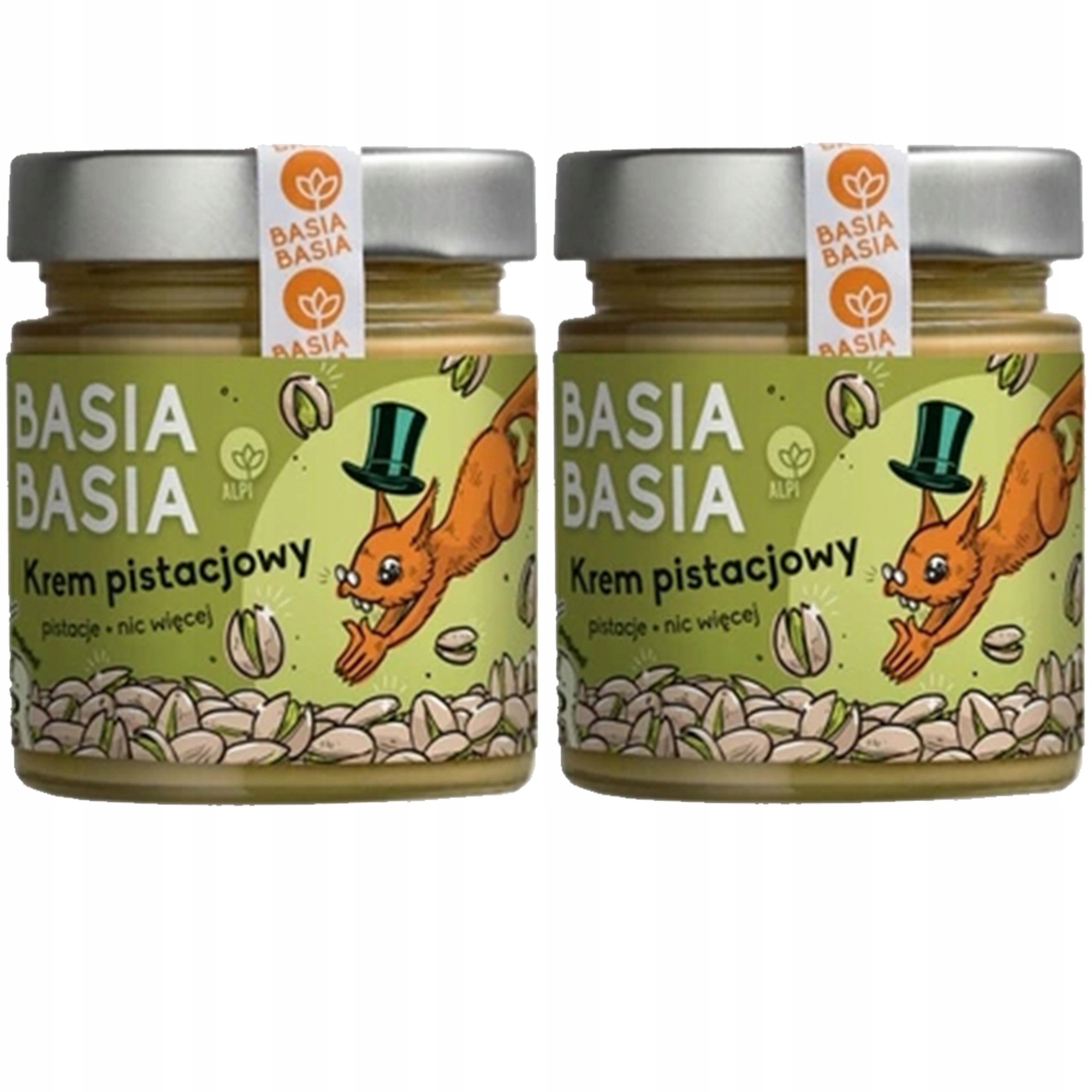 Basia Basia Krem Pistacjowy 100% Pistacje Prażone 190G x 2 0,38KG