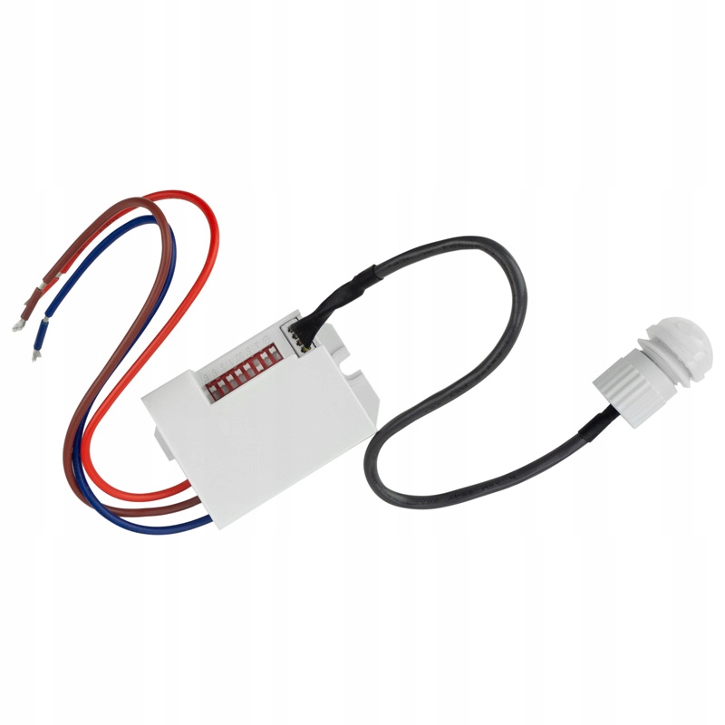 CZUJNIK RUCHU ZMIERZCHU DO LED STEROWNIK 360 STOPNI 230V Z REGULACJĄ