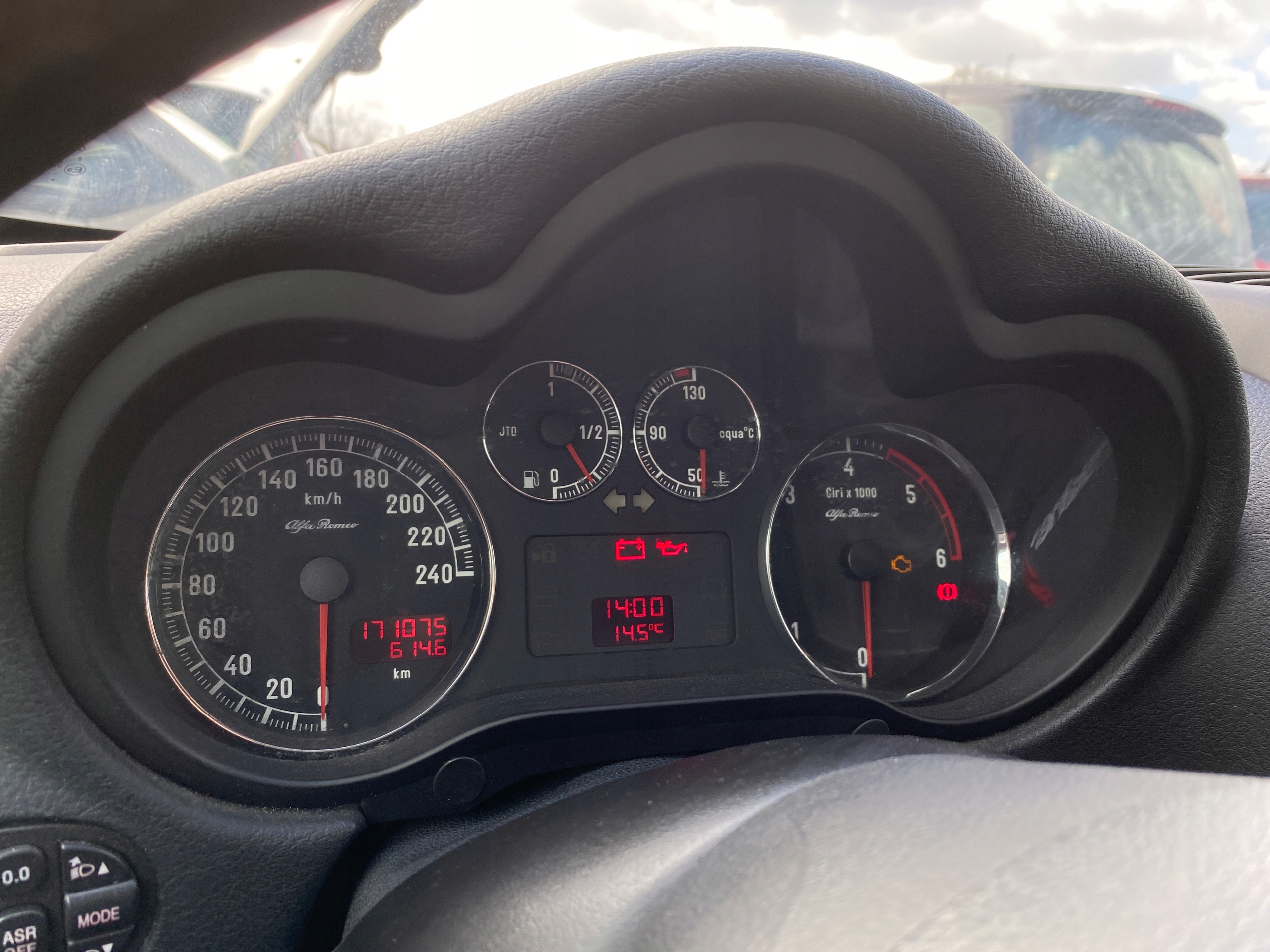 Alfa Romeo 147 FL 00-10 dials dials tachometer 1.9 JTD 171 075 km