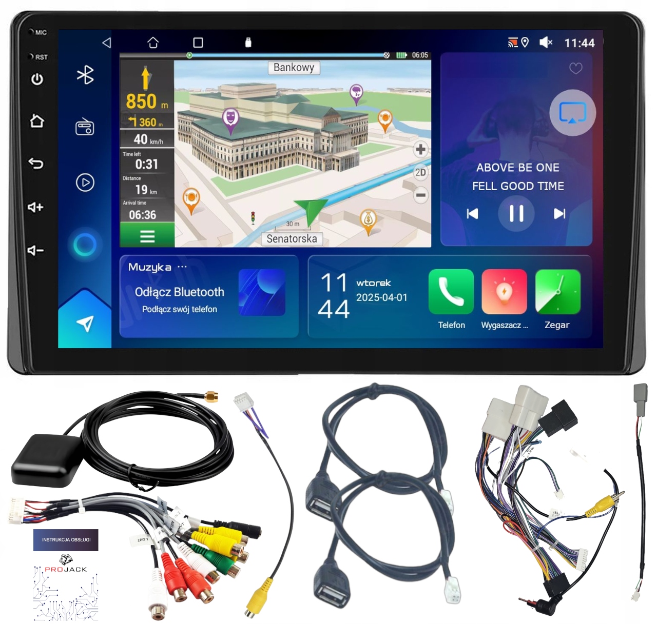 Autorádio Toyota Sienna 2015-2020 Wifi Carplay Bt Usb 2GB 64GB