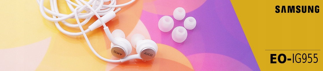 SAMSUNG ORYGINALNE SŁUCHAWKI DOUSZNE AKG EO-IG955 Kolor dominujący biały
