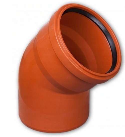 KOLANO 67 STOPNI PCV KANALIZACJA ZEWNĘTRZNA 110MM