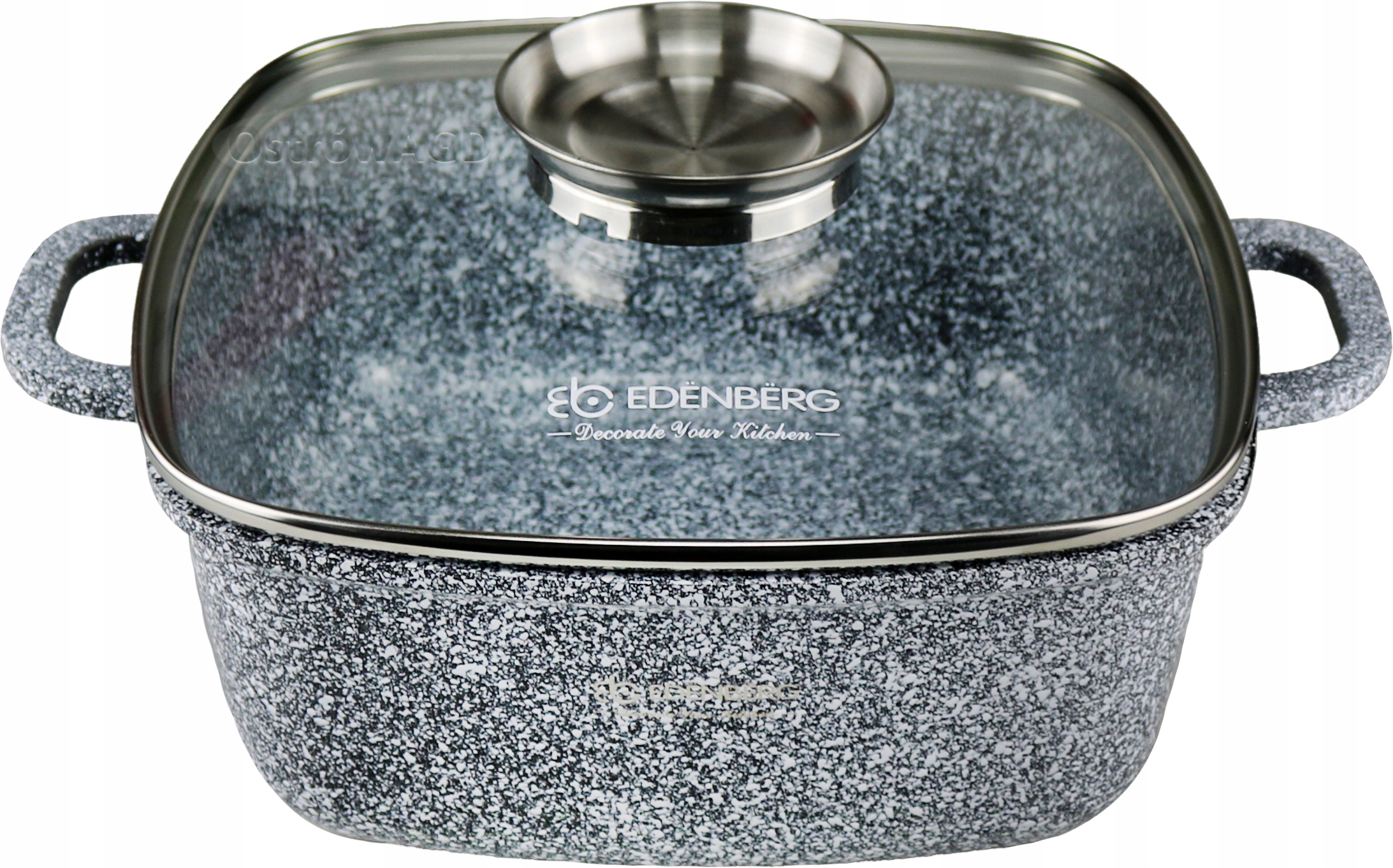 

Garnek Kwadratowy 4.4L Aroma Knob Marmur EdenBerg