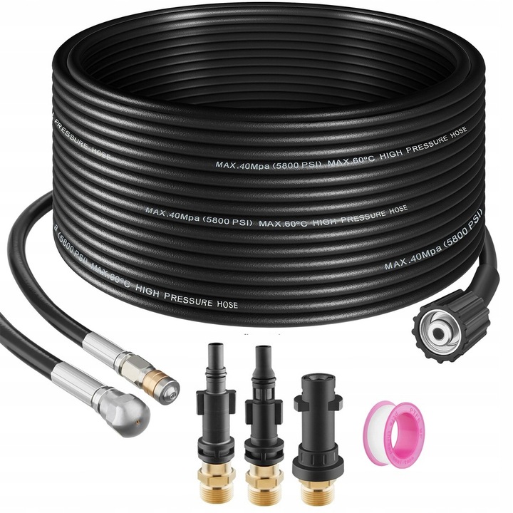 Sada hadic pro čištění potrubí Kärcher Bosh Lavor 30m 14+1/8