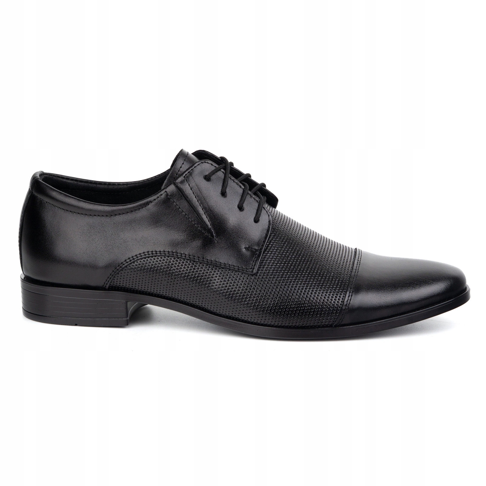 Pánské elegantní kožené boty 288T2 černé 39