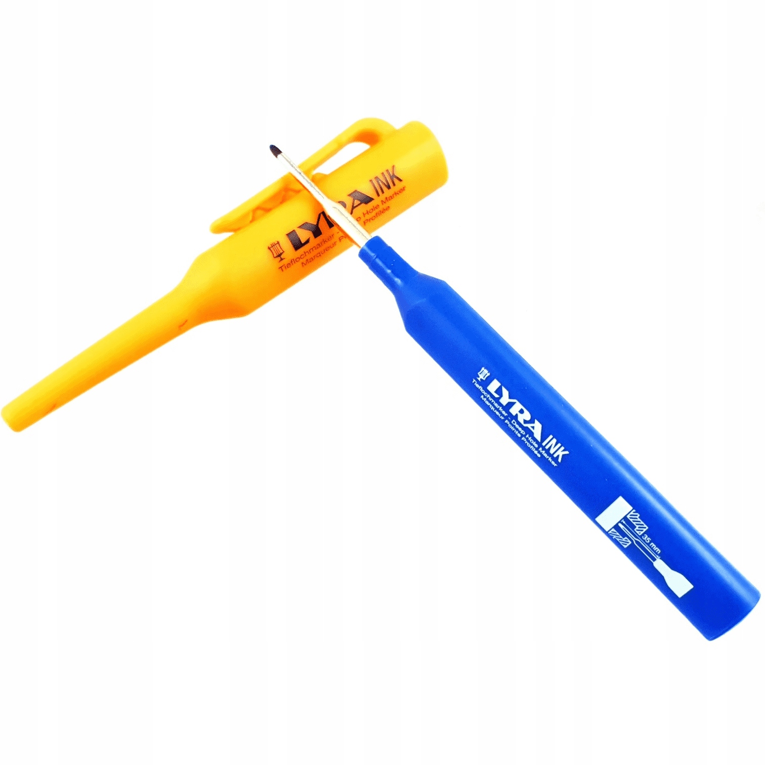 Marker znacznik głębokich otworów LYRA niebieski Rodzaj marker